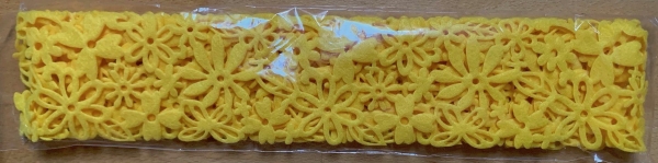 Filz-Frühlingsdekoband gelb
